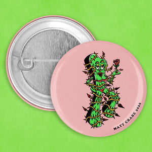 "Gumby Rose" Button